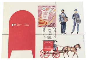 USA 1986 FDC THE ROMANCE OF STAMP COLLECTING JANUARY 23 MACI CARD - Picture 1 of 2