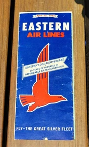 Vintage Eastern Air Lines Schedule April 1948 - Picture 1 of 5