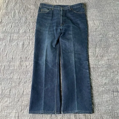 VTG Levis 517 Orange Tab Jeans Mens 36X34 Fleece Lined Bootcut 80s USA Made - Image 1 of 4