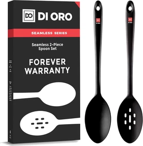 Silicone Spoons for Cooking - Large Kitchen Spoons for Mixing, Serving, & Stirri - Picture 1 of 12