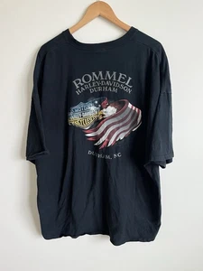 Harley Davidson T-Shirt Herren 4XL XXXXL Eagle USA Flagge schwarz Biker Motorrad - Bild 1 von 4