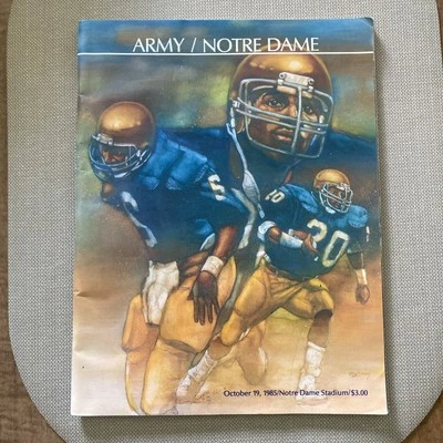 ND Army Game 1985 Program, Gorgeous Condition, Fighting Irish South Bend History - Image 1 of 4