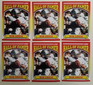 (6) 1990 Score Bob Griese #601 Vintage Football Card Lot Miami Dolphins HOF - Picture 1 of 2