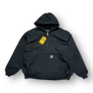 Carhartt Men's Firm Duck Thermal-Lined Active Jacket Black 3XL - Picture 1 of 4