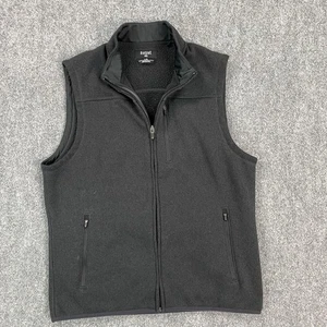Chaleco Rhone Para Hombres Grande Negro Polar Cremallera Completa Chaqueta Sin Mangas Bolsillos Exterior - Imagen 1 de 7
