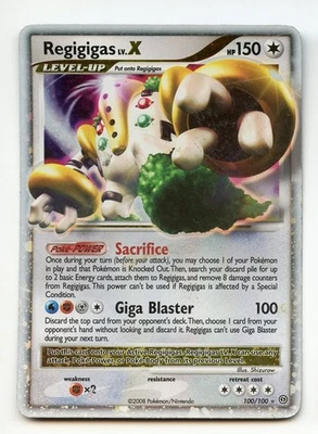 Pokemon REGIGIGAS LV.X 100/100 HOLO Rare - LP Light Play - Stormfront #6 - Image 1 of 2
