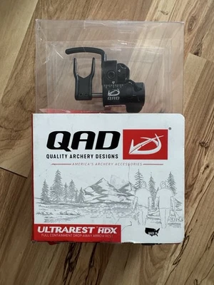 QAD Ultrarest HDX Black RH Arrow Rest (#UHXBK-R) - New Open Box, READ! - Image 1 of 3