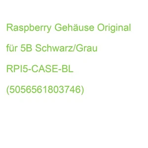 Raspberry Gehäuse Original für 5B Schwarz/Grau RPI5-CASE-BL (5056561803746) - Bild 1 von 2