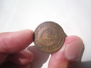 1866 UNITED STATES US 2 CENTS - Picture 1 of 2