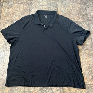 Untuckit Mens Black Polo Shirt Sz XXXL Cotton Short Sleeve Casual Golf - Picture 1 of 4