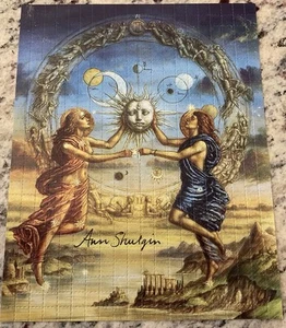 BLOTTER ART ORIGINAL GEMINI VON JAKE PERSÖNLICH SIGNIERT VON ANN SHULGIN & COA - Bild 1 von 10