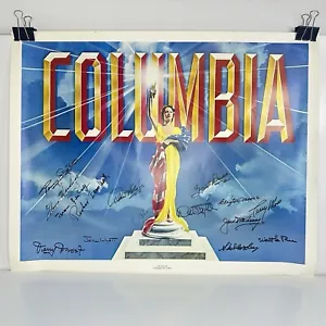 1982 The Stars Of Columbia Pictures Signed Poster 15 Autographs - Picture 1 of 4