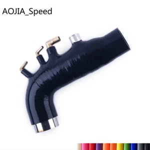 For 2008-2014 Subaru WRX GE GH GR GV EJ25 Silicone Turbo Inlet Intake Hose Black - Picture 1 of 8