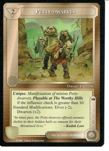 MIDDLE EARTH AGAINST THE SHADOW RARE CARD PETTY-DWARVES ex - Picture 1 of 1