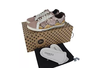 Frankie4 Lucy II Mustard Python AU/US 7 EU38 Sneakers Comfort Podiatrist Unique - Picture 1 of 17