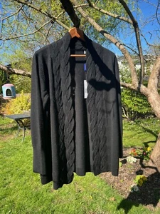 ELIE TAHARI CARDIGAN Schwarz XL - Bild 1 von 4