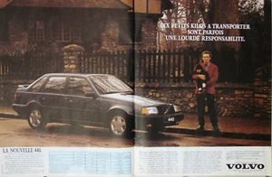 PUBLICITÉ DE PRESSE 1989 VOLVO 440 TRACTION AVANT - Picture 1 of 1