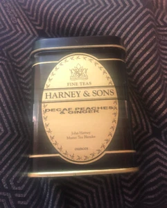Harney & Sons Decaf Peaches and Ginger 4 ounce Tin - Picture 1 of 2