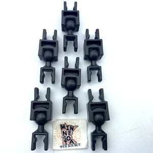 6 Knex Large Dark Gray Ball & Socket Connectors Clips - Standard K'nex Parts - Picture 1 of 2