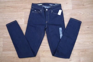 Gap 1969 Girls Dark Blue Jeans 24W x 32L Skinny Mid Rise Reg Stretch RRP £49 - Picture 1 of 9