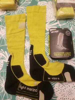 CEP女式全高长户外绿灯美利奴袜挑选尺寸 — 第 1/3 张图片