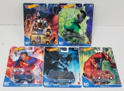 DC Hot Wheels Premium Real Rides 1:64 Cars Green Lantern Kool Kombi #'s1,2,3,4,5 - Image 1 of 4