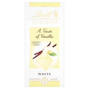 Lindt Excellence Chocolate Blanco con un Toque de Vainilla (100g) - Paquete de 2 - Imagen 1 de 1