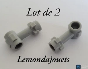 2x Lego 92690 Bar 1L Goujon Stud Connecteur Perpendiculaire Light Bluish Gray - Picture 1 of 4