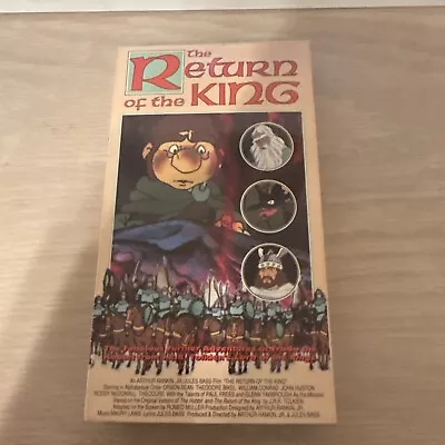 The Return Of The King (VHS, 1993) 1979 Animated Lord Of The Rings Cartoon *RARE - Image 1 of 4