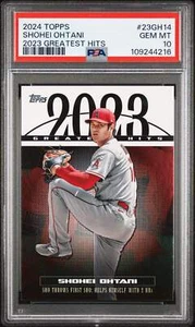 2024 Topps 2023 Greatest Hits #23GH-14 Shohei Ohtani PSA 10 - Picture 1 of 2