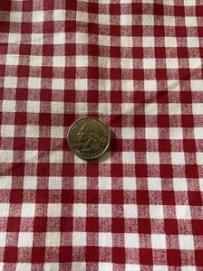 Red Gingham 1.5 Yard  44” Wide - Picture 1 of 3