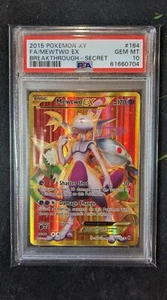 Mewtwo EX 164/162 BREAKthrough Pokemon Card Ultra Rare Full Art PSA 10 GEM MINT - Picture 1 of 2