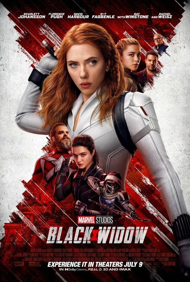 Black Widow movie poster (j) - 11 x 17 - Scarlett Johansson, Florence Pugh