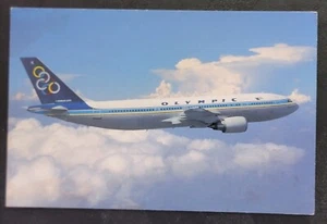 OLYMPIC AIRWAYS - POSTKARTE - AIRBUS A-300-600R - UNDATIERT - AIRLINE AUSGABE - Bild 1 von 2