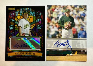 Greg Smith 2008 Topps Stadium Club Rookie Autograph RC Auto + Stained Glass Lot