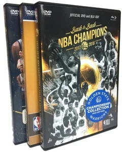 BLU-RAY NBA: Golden State Warriors 2015-17-18 Champs (3-Pack)(Blu-Ray/DVD) NEW - Imagen 1 de 1