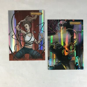 JUEGO DE TARJETAS PROMOCIONALES SOLO ÁLBUM: WITCHBLADE BREYGENT Variante Lámina Holográfica - Imagen 1 de 3