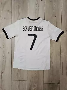 GERMANY 2010 SCHWEINSTEIGER FOOTBALL SHIRT SOCCER JERSEY 11-12Y 152cm ADIDAS - Picture 1 of 9
