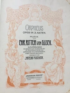 Orpheus Oper in 3 Akten von Gluck Universal Edition Bearbeitet von Jacob Fischer - Bild 1 von 6