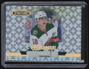 Calen Addison 2021-22 UD Stature Rookie Excellence #RE-35 Minnesota Wild - Picture 1 of 2