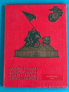 1970 Marine Corps Recruit Depot Year Book Parris Island Platoon 1023 USMC - Picture 1 of 2