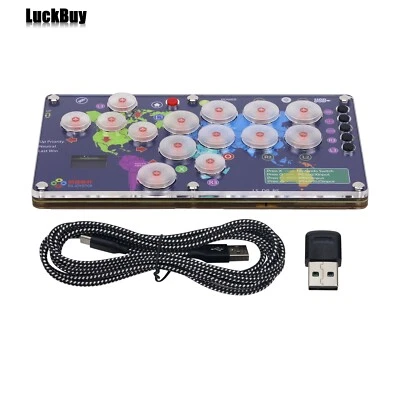 Joystick Arcade Controller Fight Stick with Screen for PC/PS5 Hitbox SOCD Mode - Image 1 of 4