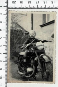 DDR-Aufnahme: Foto Oldtimer, Motorrad schwarz-weiß - Picture 1 of 2