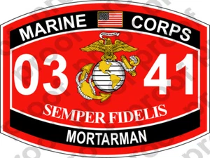 AUFKLEBER USMC MOS 0341 MOTARMAN N CAMPAIGN RIBBON ooo USMC Lisc No 20187 - Bild 1 von 7