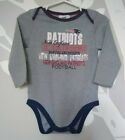 New England Patriots Baby 18 Mth Long Sleeve  One Piece Bodysuit