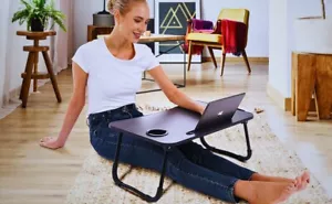 Wooden Gaming Laptop Table for Bed – Foldable, Ergonomic & Multi-Functional - Picture 1 of 4