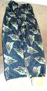 BABY YODA BOYS PAJAMA PANTS WITH STRETCH WAIST STAR WARS SIZE 8 - Picture 1 of 2