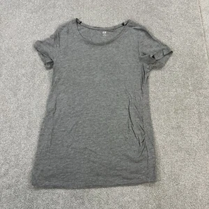 H&M Mama Ladies T Shirt Grey Small Short Sleeve Maternity Pregnancy Plain Casual - Picture 1 of 13