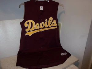 Russell Athletics Devils ärmelloses Button Down Trikot - Größe M - Bild 1 von 5