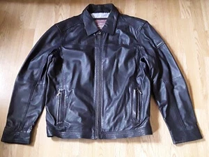 Barneys Original Super Soft Black Leather Jacket Multi Pocket L - Picture 1 of 9